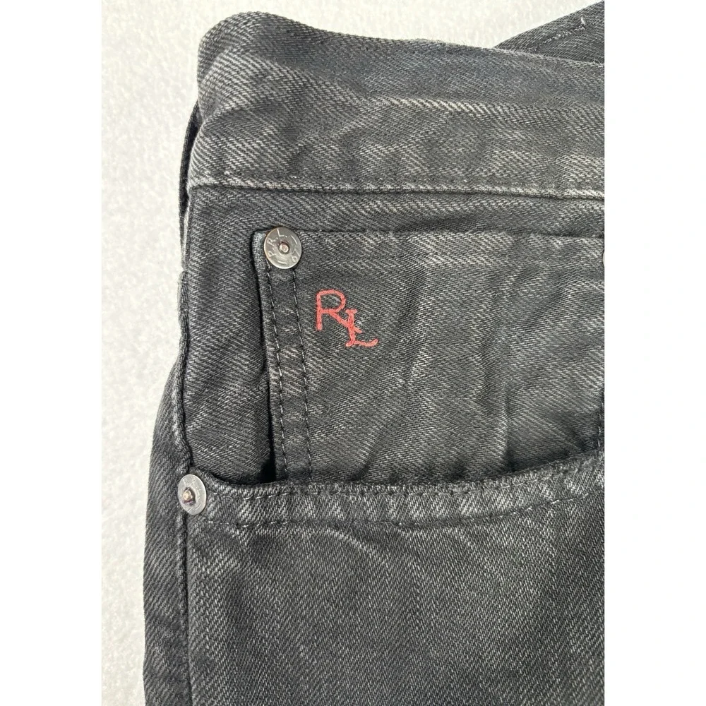 Polo Ralph Lauren Jeans 38x32‎ Hudson Black R26SD40 Classic Fit Denim Pants